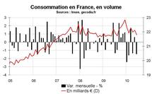 Consommation des ménages en France en juin 2010 : forte chute