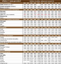 Inflation mondiale décembre 2010 : les matières premières tirent l’inflation