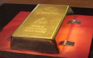 Le cours de l'or en hausse de 0.3%, à 1403.2 US$/oz